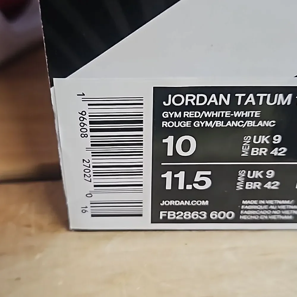 Jordan Tatum 1 TB Red White Mens Basketball Shoe FB2863-600 jayson - Picture 13 of 13